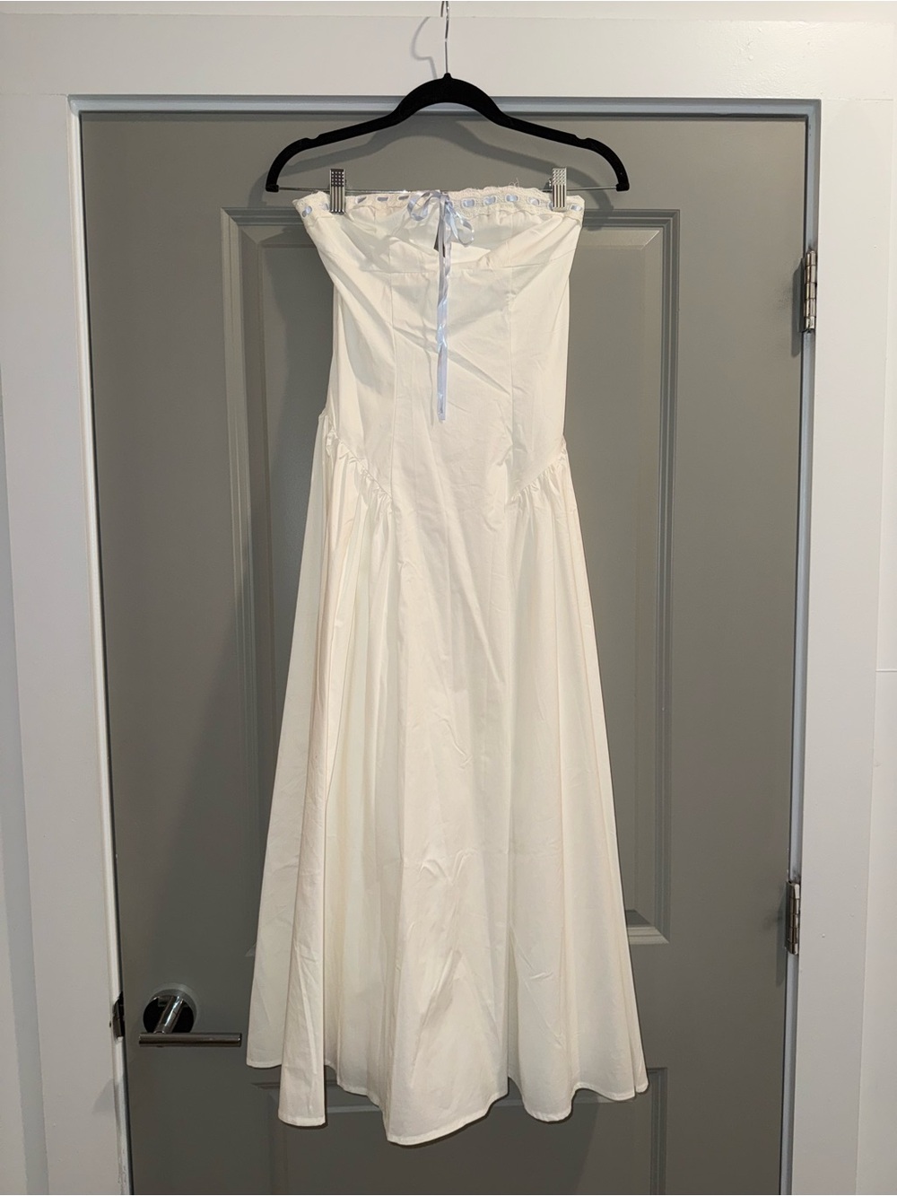 Showpo Strapless White Dress